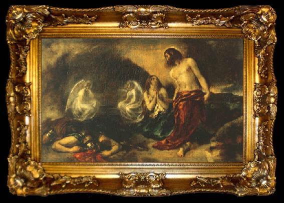 framed  William Etty Christ Appearing to Mary Magdalene after the Resurrection, ta009-2
